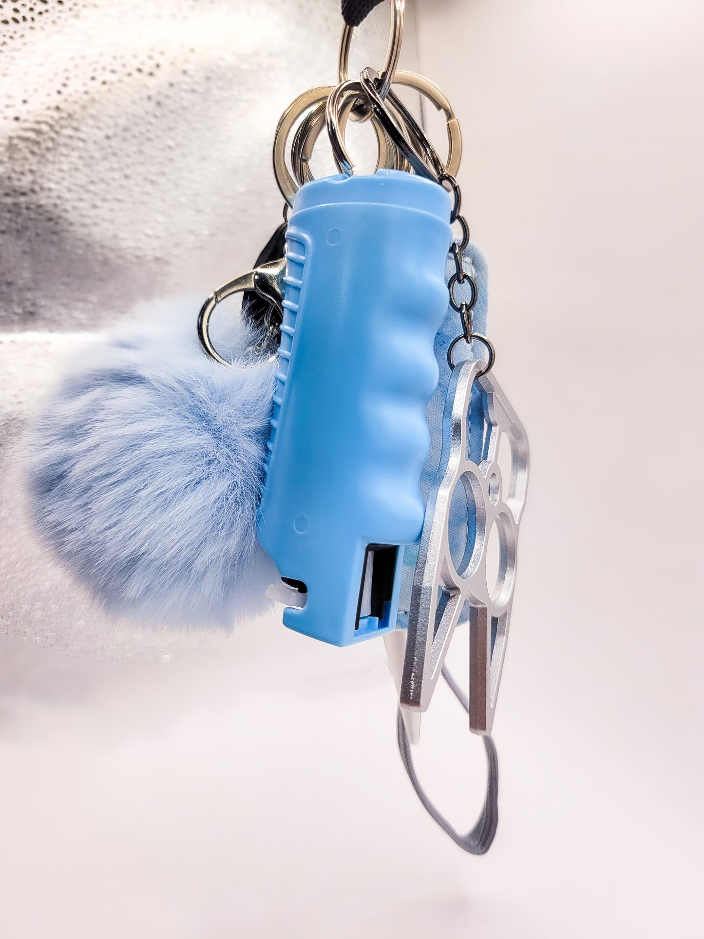 Marble Self-Defense Keychain Gift Set (BLUE)