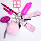 Marble Self-Defense Keychain Gift Set (PINK)