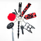 Self-Defense Keychain Gift Set (HEARTS-BLACK)