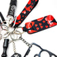 Self-Defense Keychain Gift Set (HEARTS-BLACK)