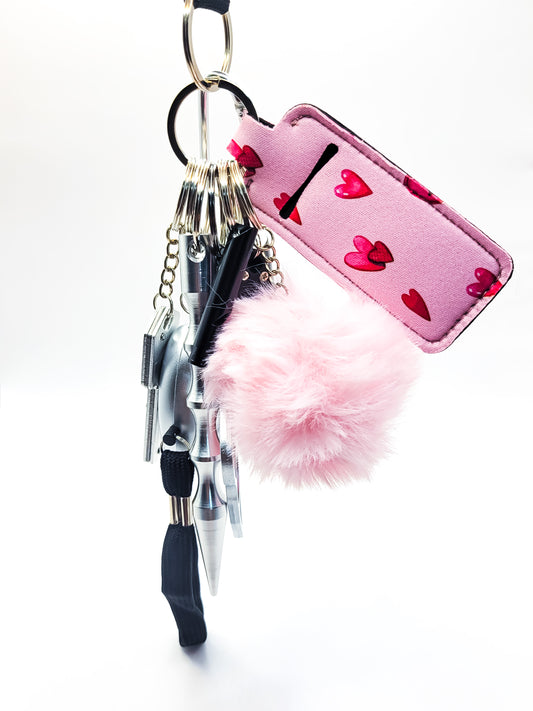 Self-Defense Keychain Gift Set (HEART & KEY)