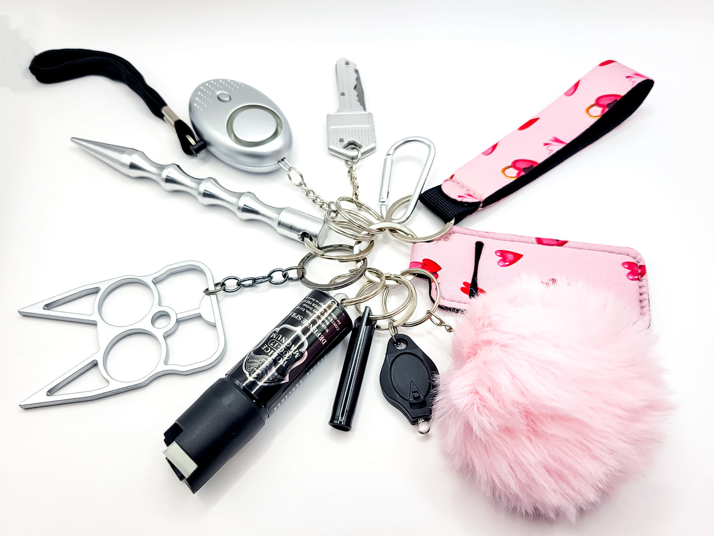 Self-Defense Keychain Gift Set (HEART & KEY)