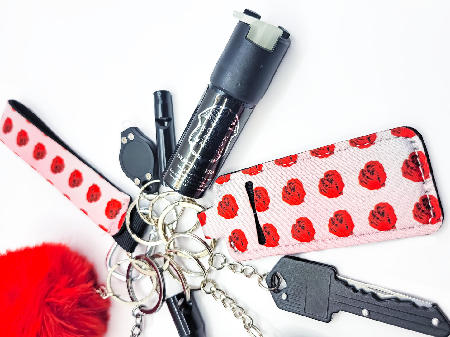 Self-Defense Keychain Gift Set (ROSES)