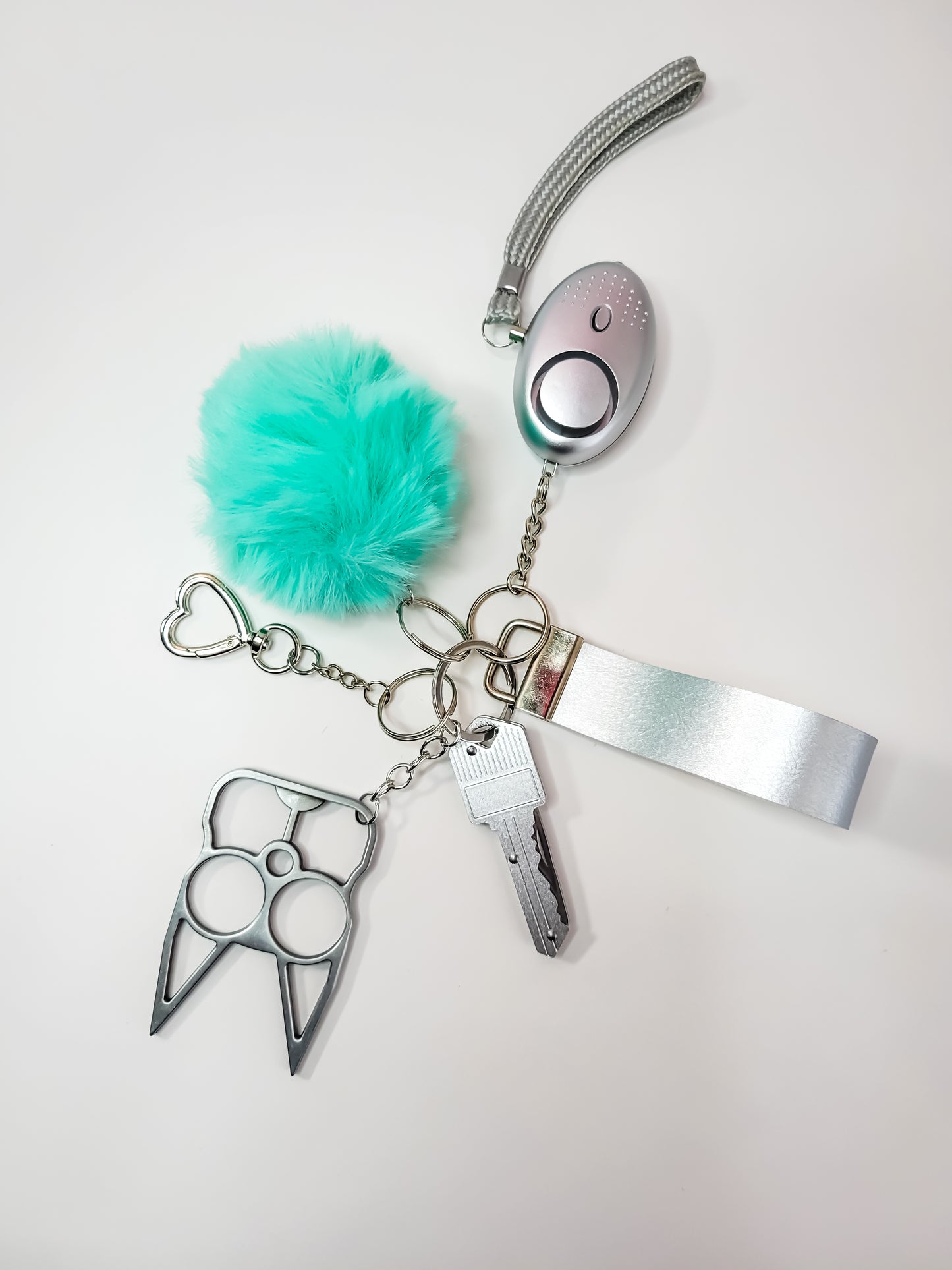 KIYA 6-Piece Self-Defense Keychain (Mint Green)