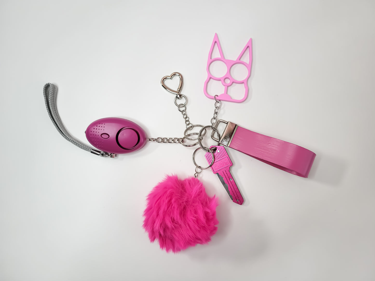 KIYA 6-Piece Self-Defense Keychain (Passion Pink)