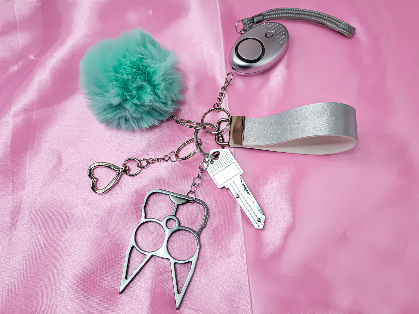 KIYA 6-Piece Self-Defense Keychain (Mint Green)