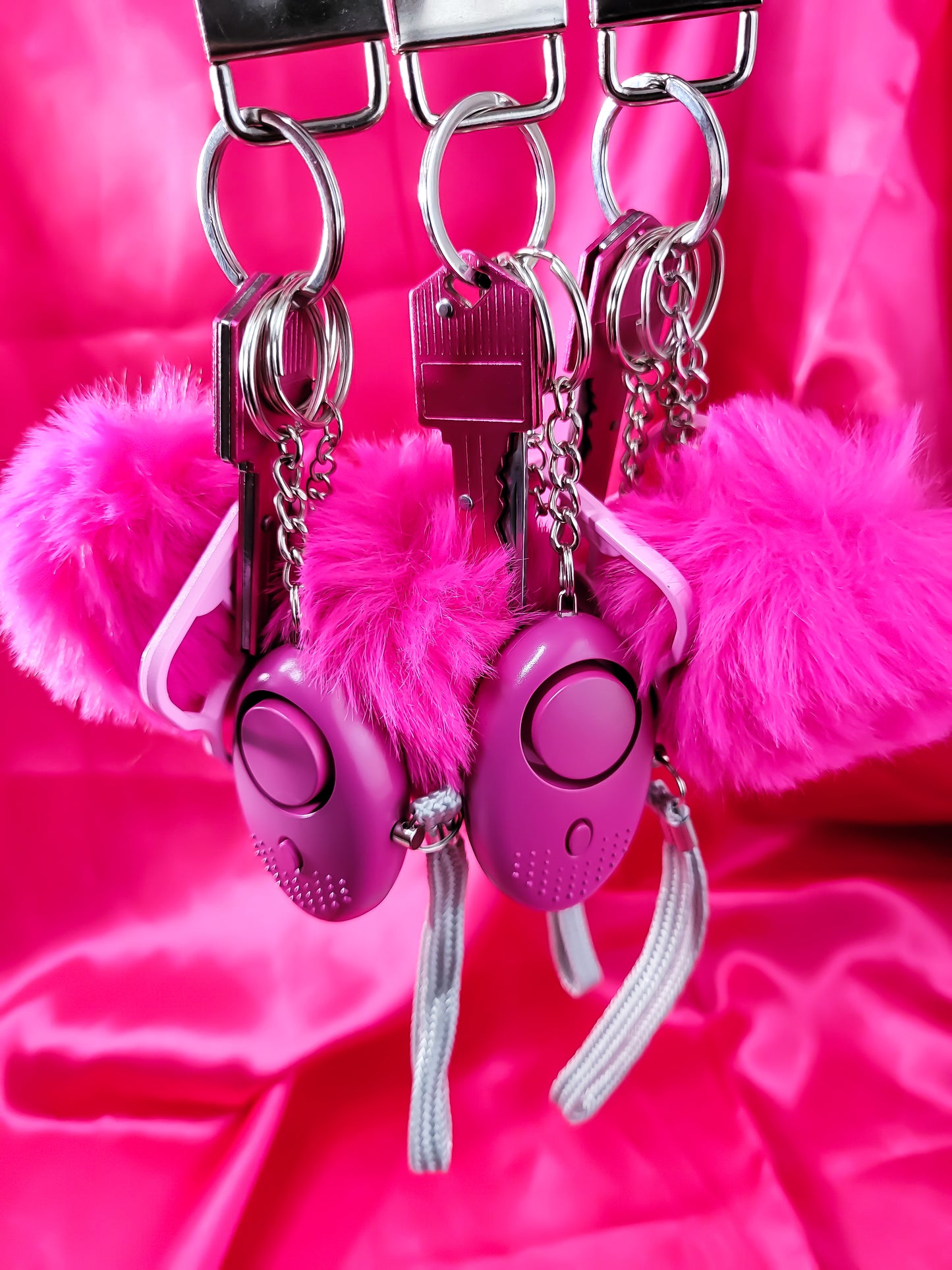 KIYA 6-Piece Self-Defense Keychain (Passion Pink)