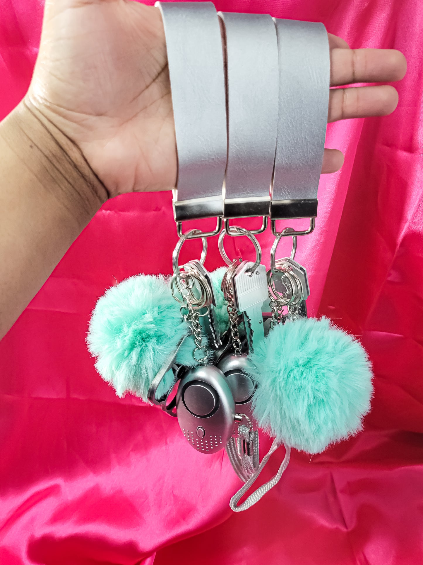 KIYA 6-Piece Self-Defense Keychain (Mint Green)