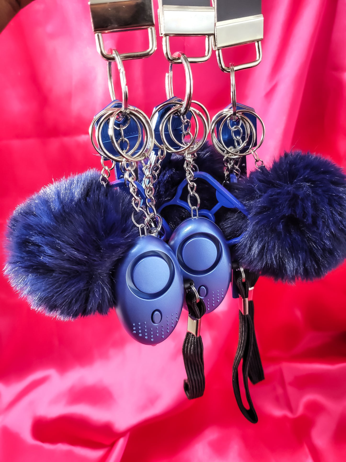 KIYA 6-Piece Self-Defense Keychain (Navy Blue)