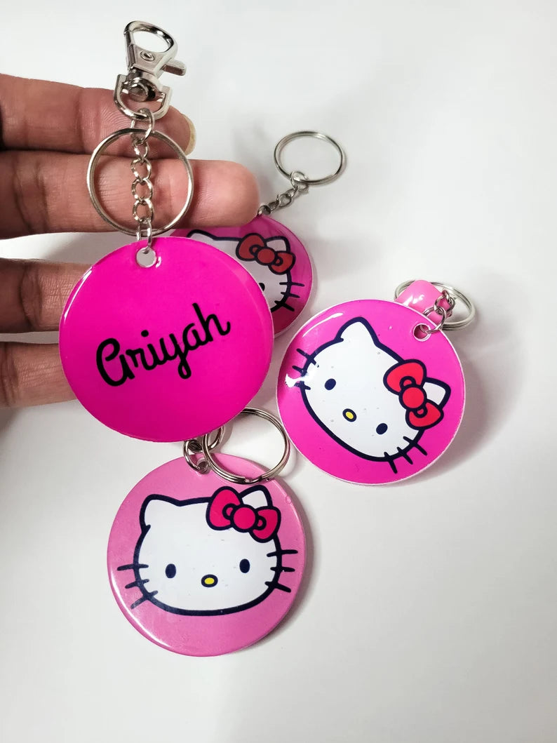 Hello Kitty Personalized Keychain