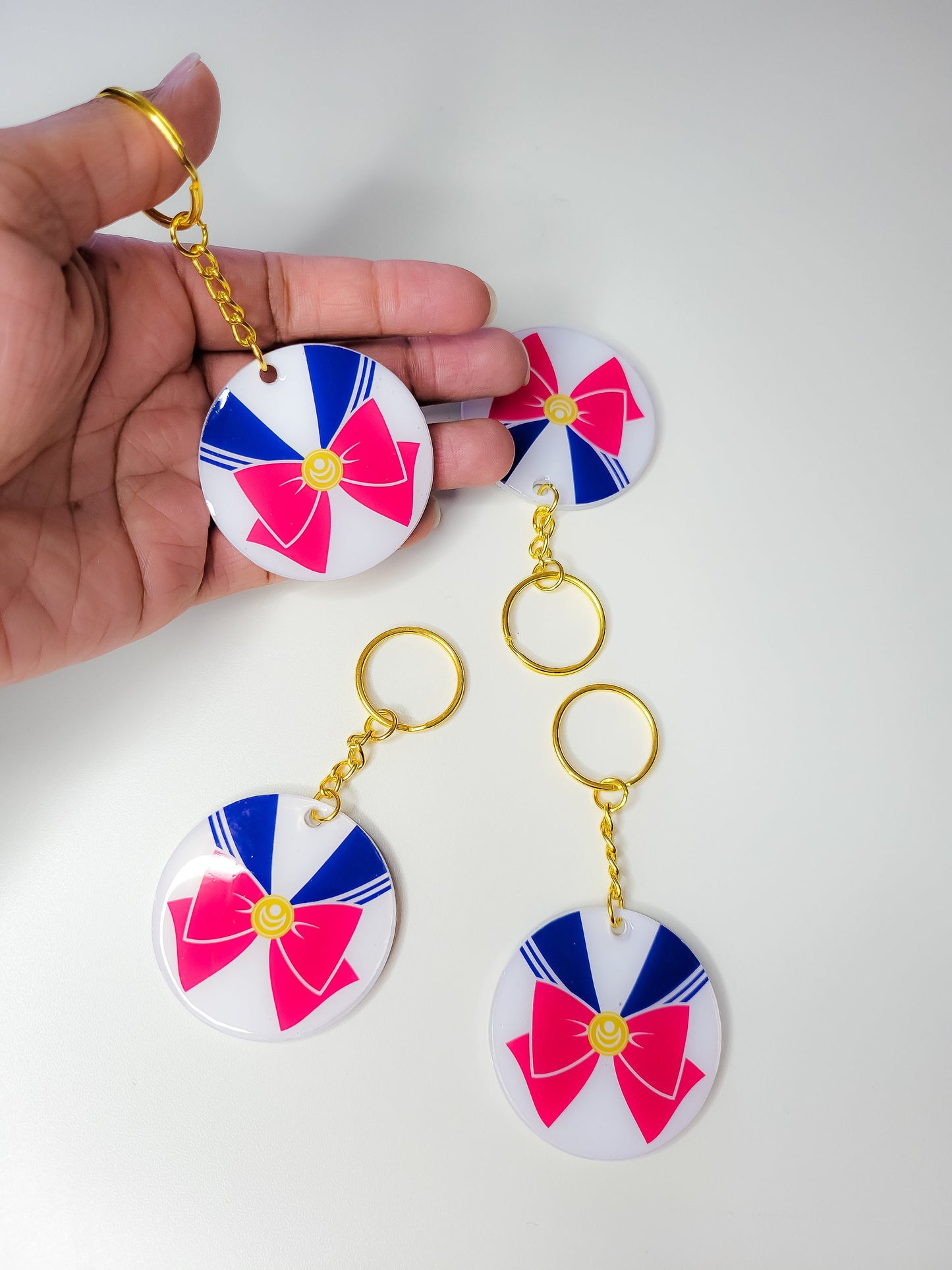 Sailor Moon Uniform Inspired Resin Keychain Charms