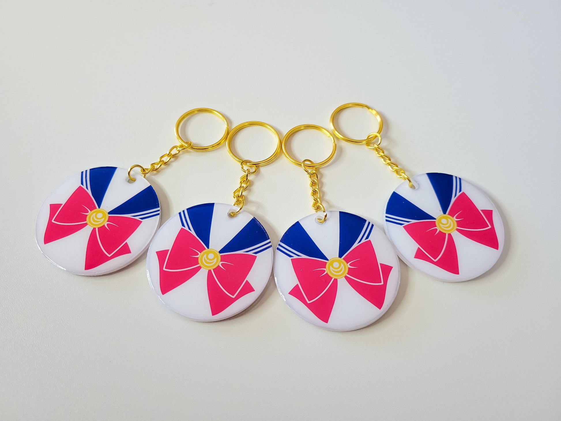 Sailor Moon Uniform Inspired Resin Keychain Charms