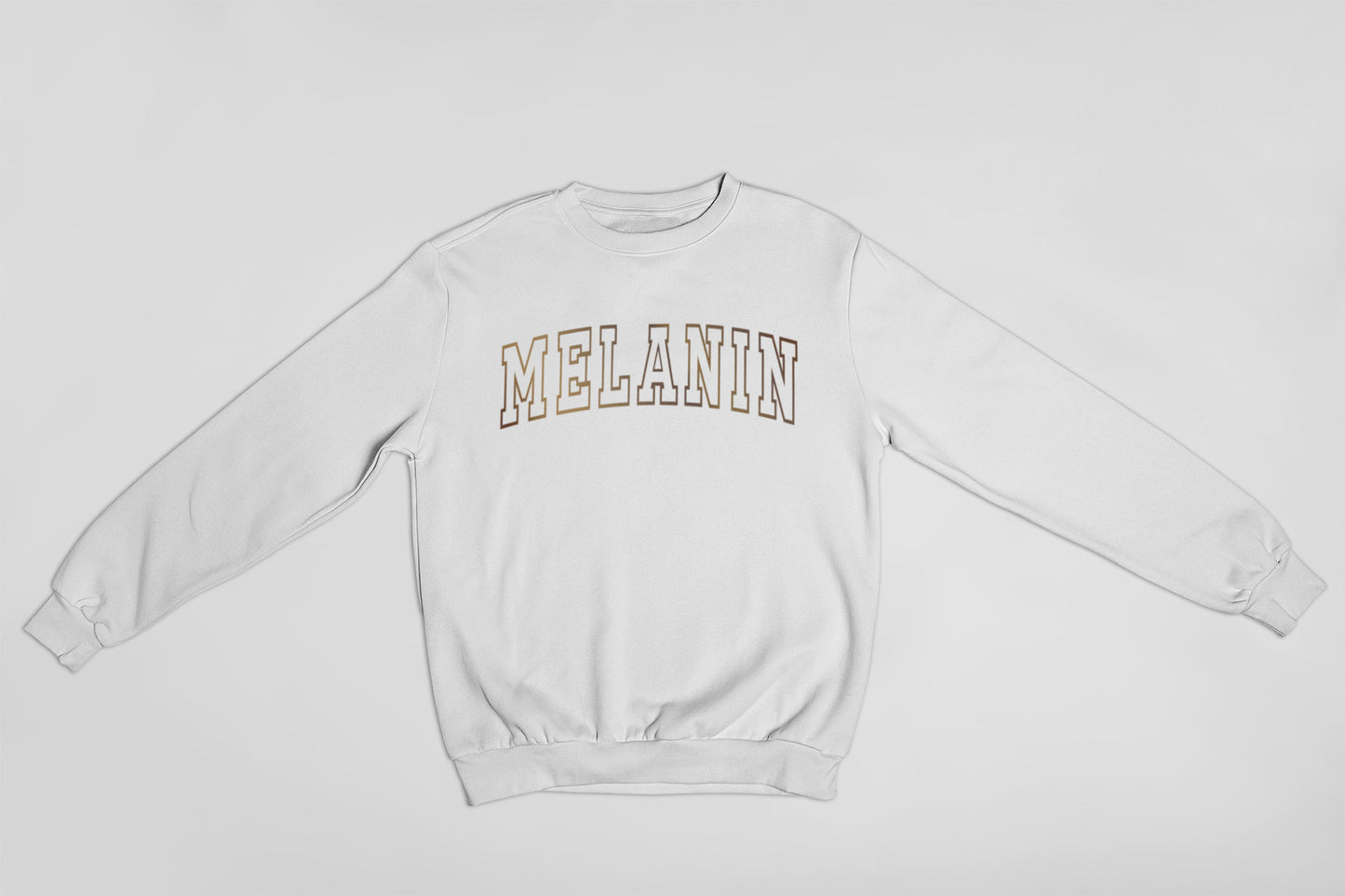 Melanin Sweatshirt S-3Xl | Melanin Brown Holographic Metallic Shirt