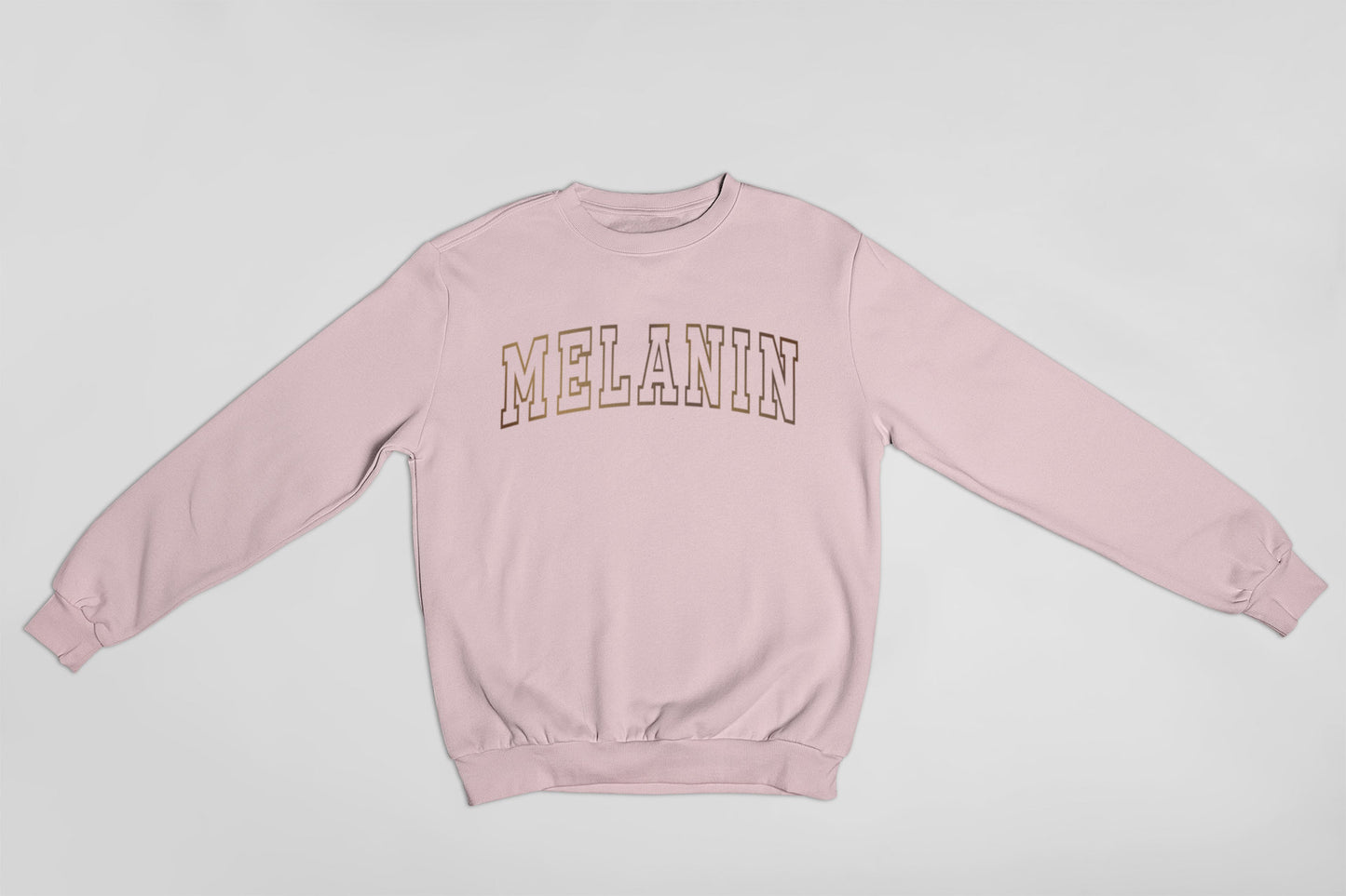 Melanin Sweatshirt S-3Xl | Melanin Brown Holographic Metallic Shirt