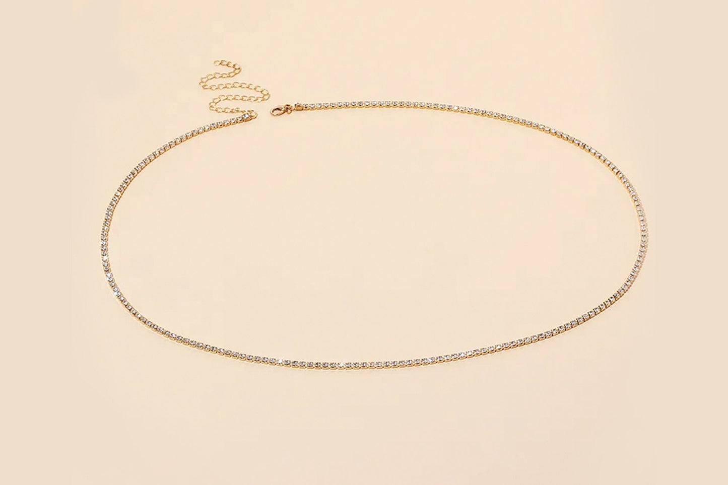 Gold Rhinestone Adjustable Waist Chain | Beach Wear, Luxury